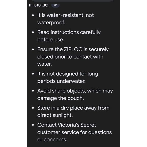 NWT VICTORIA SECRET PINK WATER RESISTANT PHONE POUCH - Picture 5 of 5